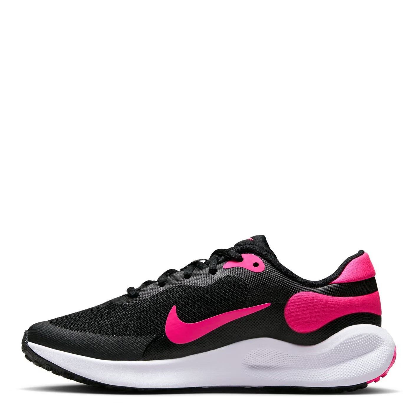 Nike Black/Pink Youth Revolution 7 Trainers