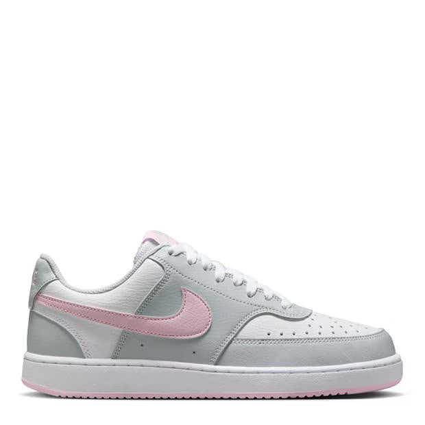 Nike Court Vision Low Trainers - White/Grey/Pink