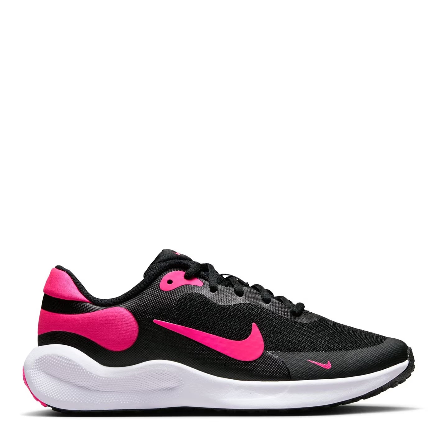 Nike Black/Pink Youth Revolution 7 Trainers