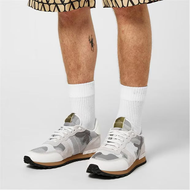 Valentino VY0S0723 White Camo Trainers