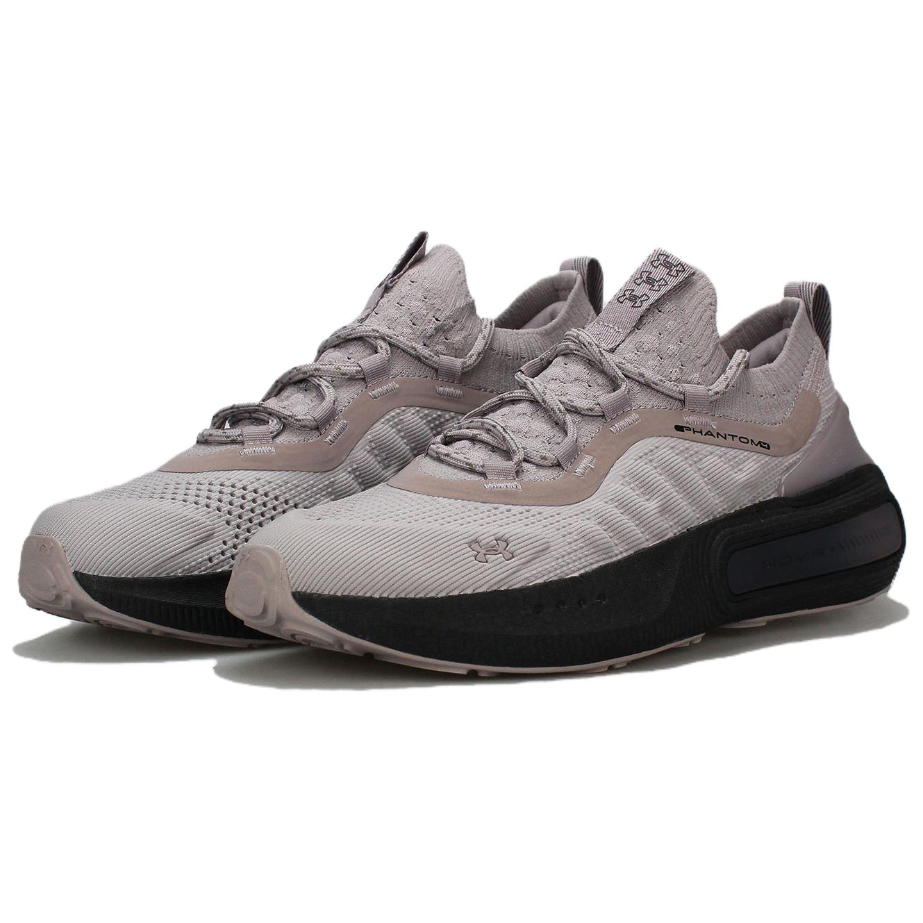 Under Armour HOVR Phantom 4 Tetra Grey Men Sneakers Purple Black 3027593-103